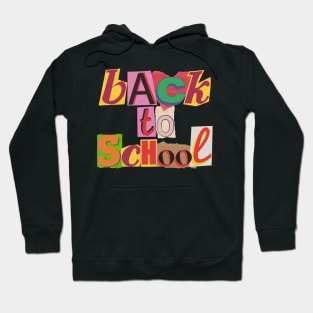 Back to school, scrapbooking collage aesthetic Hoodie